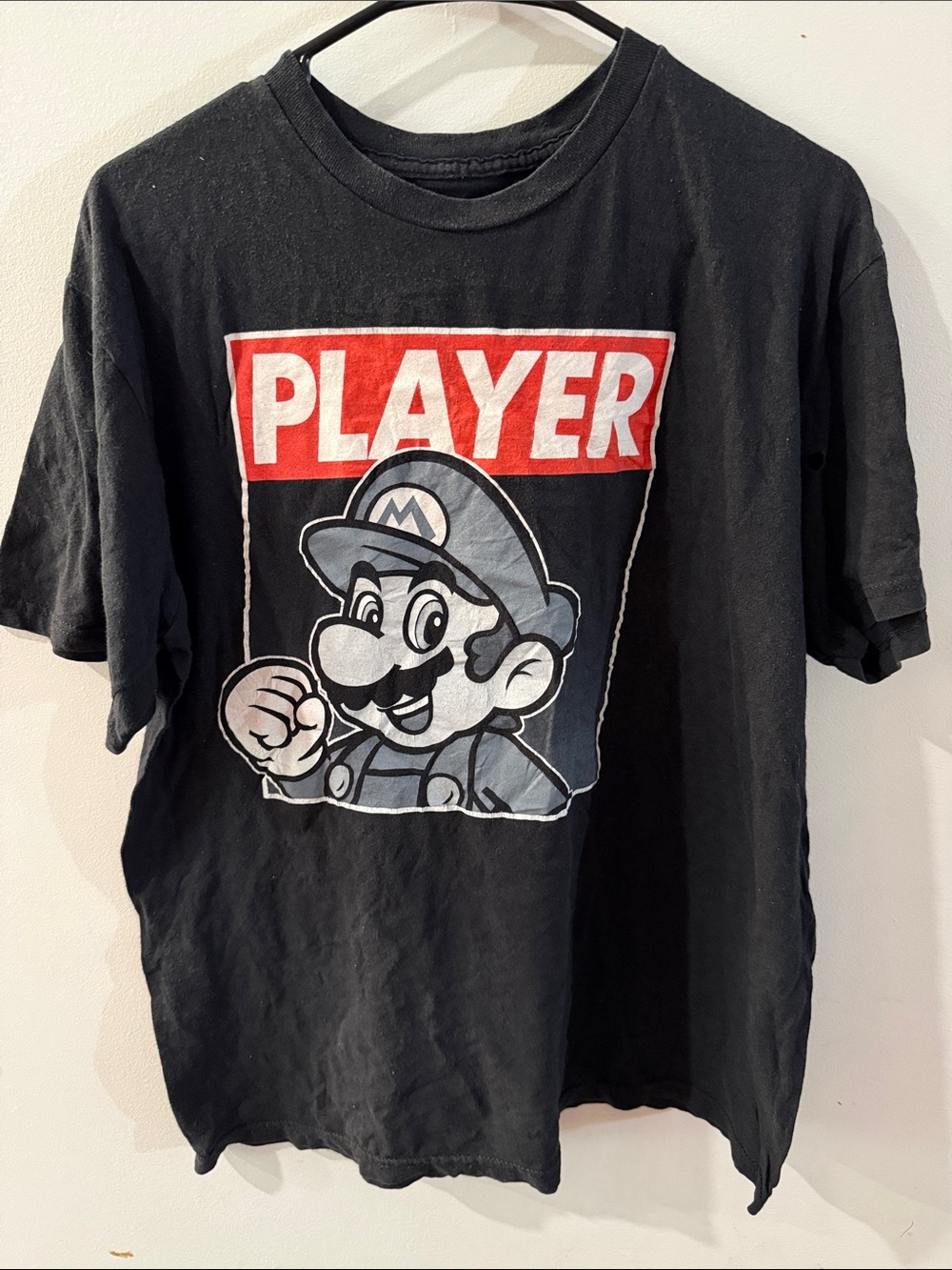 Super Mario 'PLAYER' Video Game Graphic T-Shirt